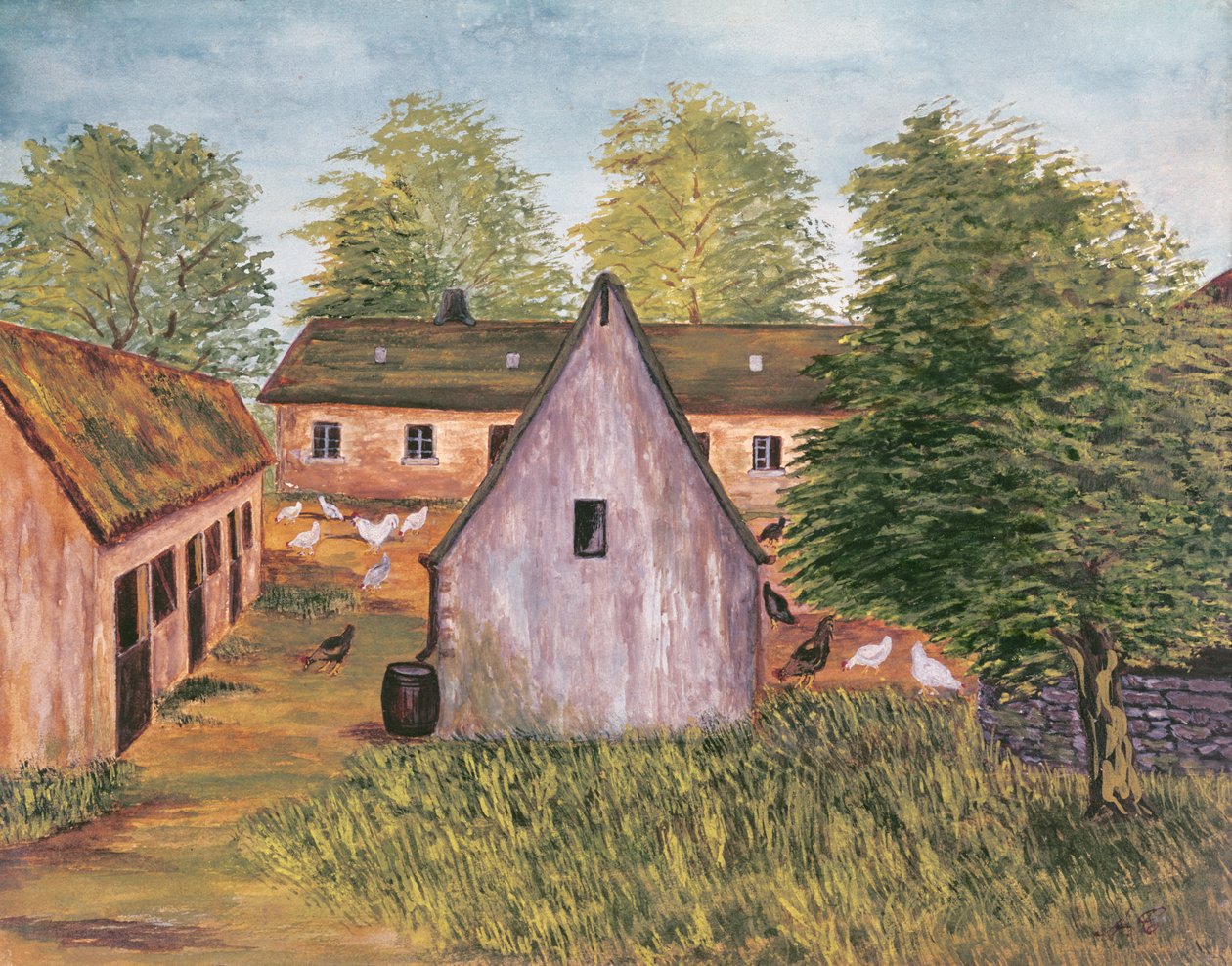 Gospodarstwo i gospodarstwo we Francji, koniec XIX wieku (wc na papierze0 autorstwa French School