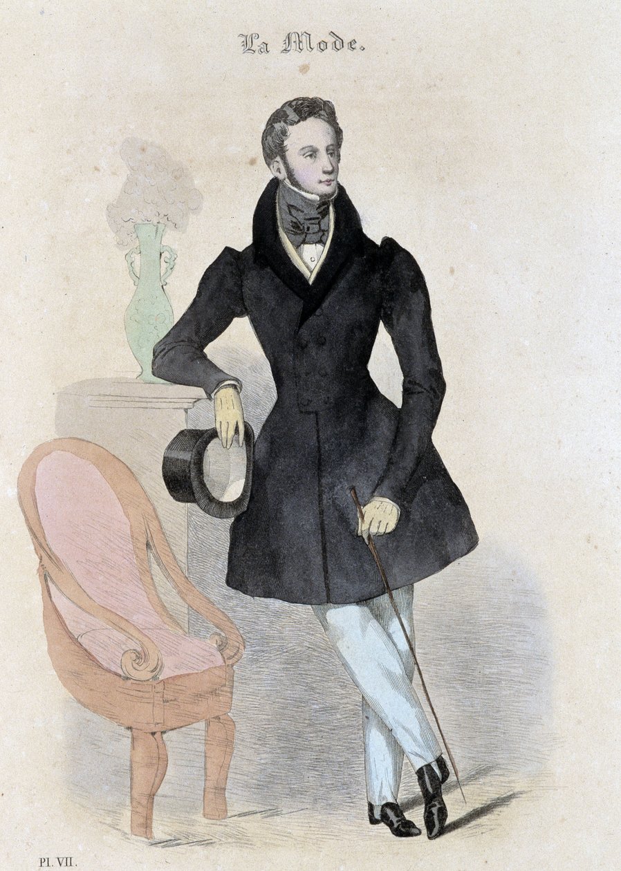Moda męska - w „Journal des tailors”” autorstwa French School