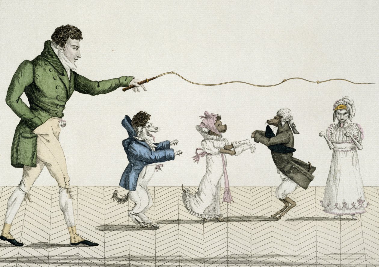 Modne psy, płyta 35 z gatunku Le Bon, 1808 autorstwa French School
