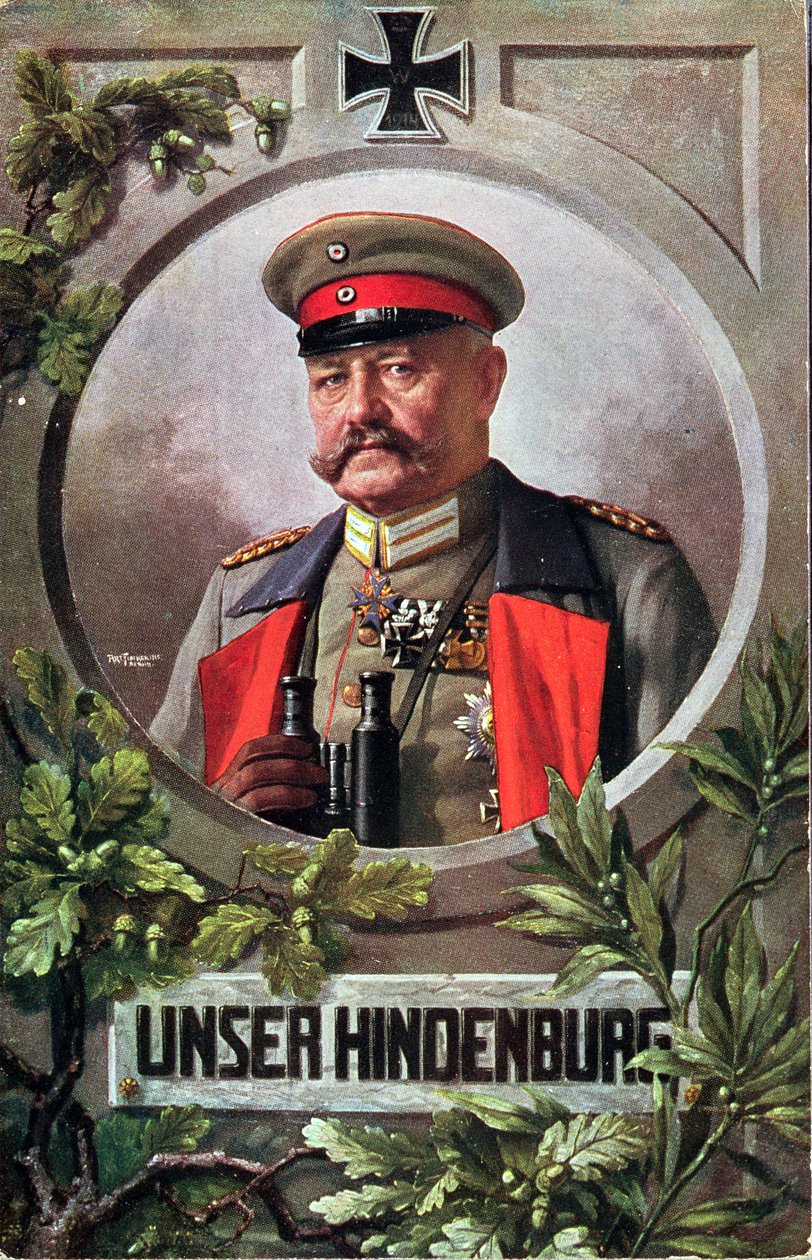 Feldmarszałek Paul von Hindenburg (1847-1934) autorstwa French School