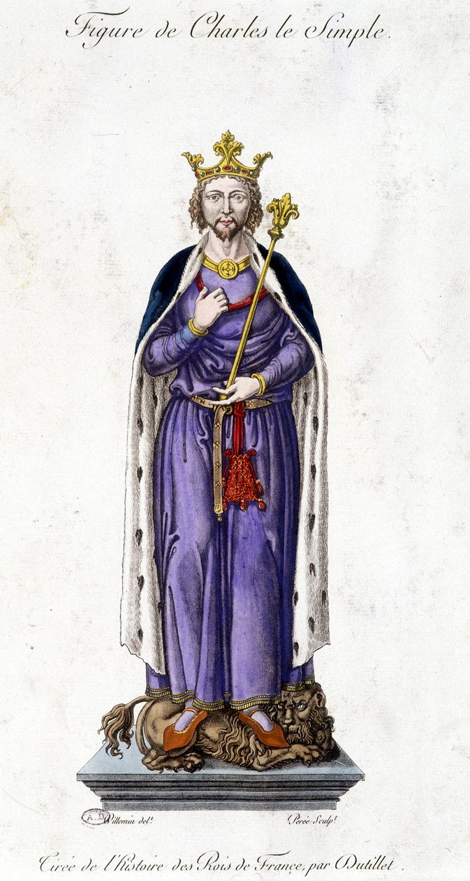 Figura Karola III Prostego autorstwa French School
