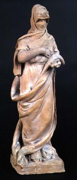 Figura Wolności, ok. 1890 (terakota) autorstwa French School