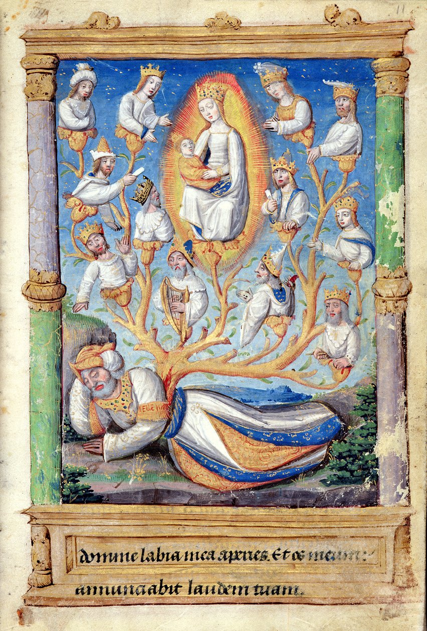 Fol.11r Drzewo Jessego, z Heures a l