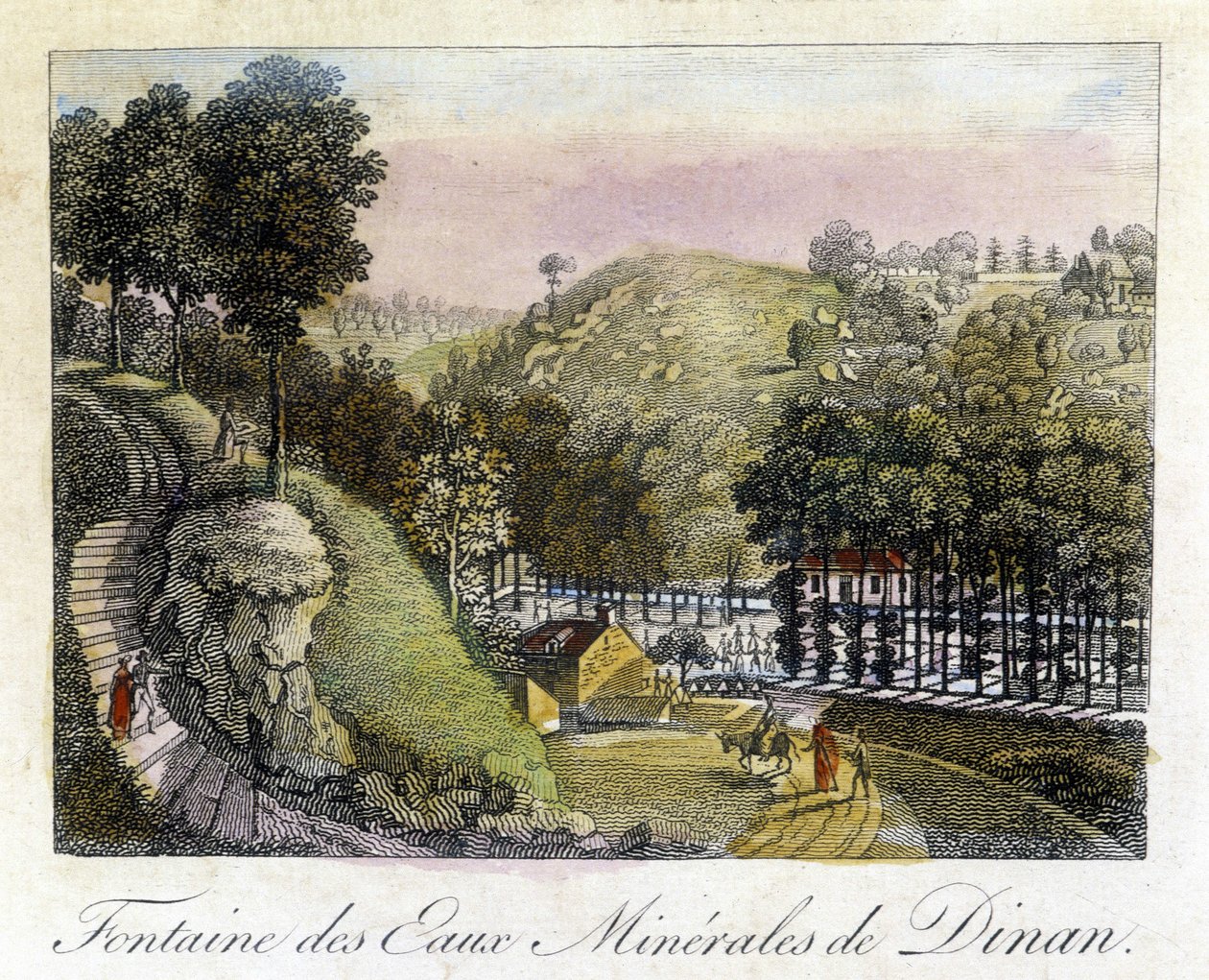 Fontanna wód mineralnych Dinan autorstwa French School