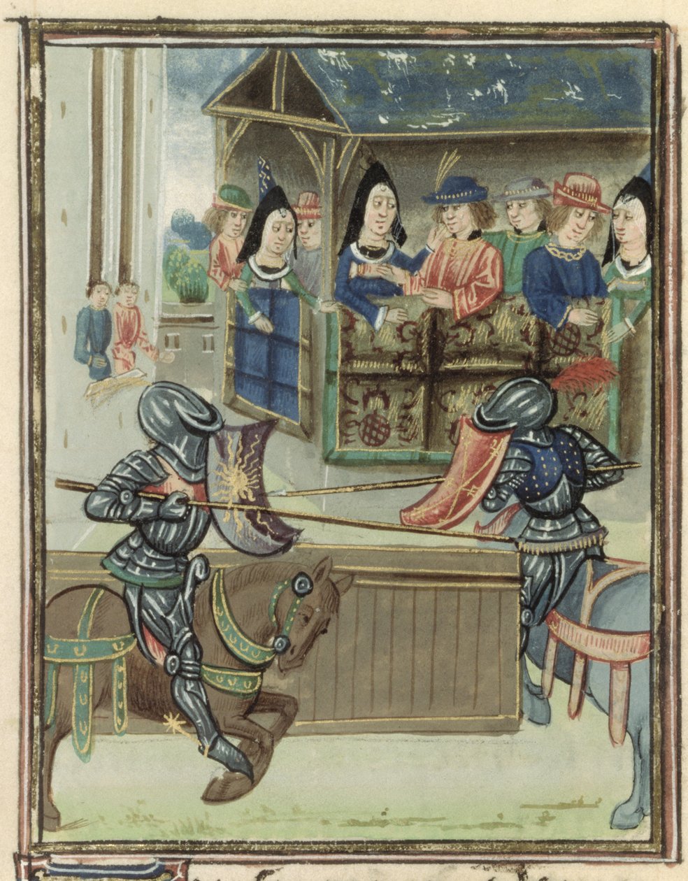 Fr.16830 f.16v Kronika Jacques de Lalain autorstwa French School