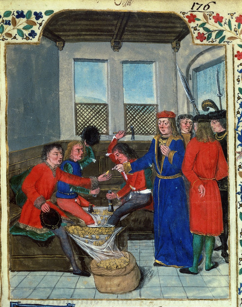 Fr 23927 f.5 Wynalezienie i wytworzenie pieniądza z „Regulaminu królewskiego o używaniu pieniądza dokonanego przez króla Karola VII przez Nicolasa Oresmesa autorstwa French School