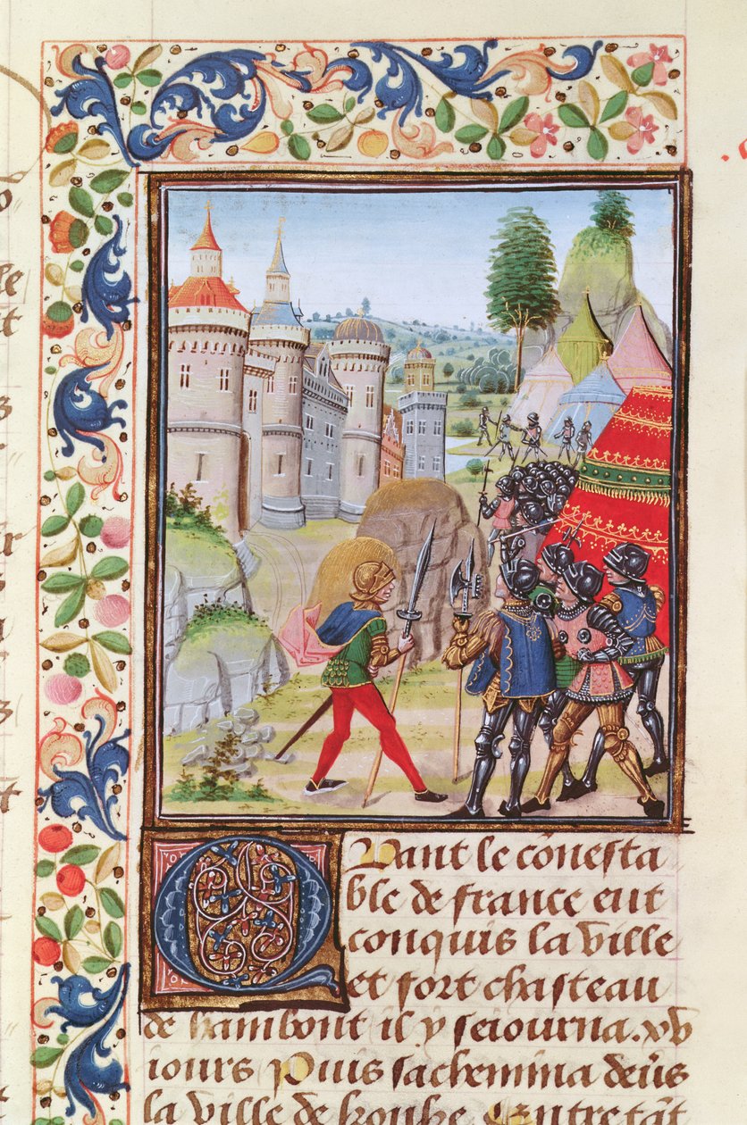 Fr 2643 f.410 Oblężenie Brześcia w 1373, z Kroniki Froissarts autorstwa French School