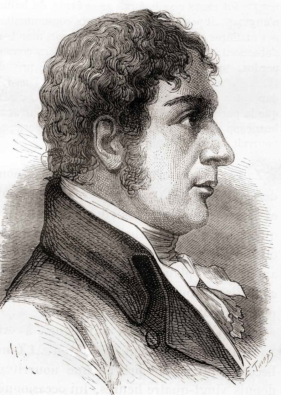 Francesco Zambeccari, z "Les Merveilles de la Science", opublikowanego ok. 1870 r. (litografia) autorstwa French School