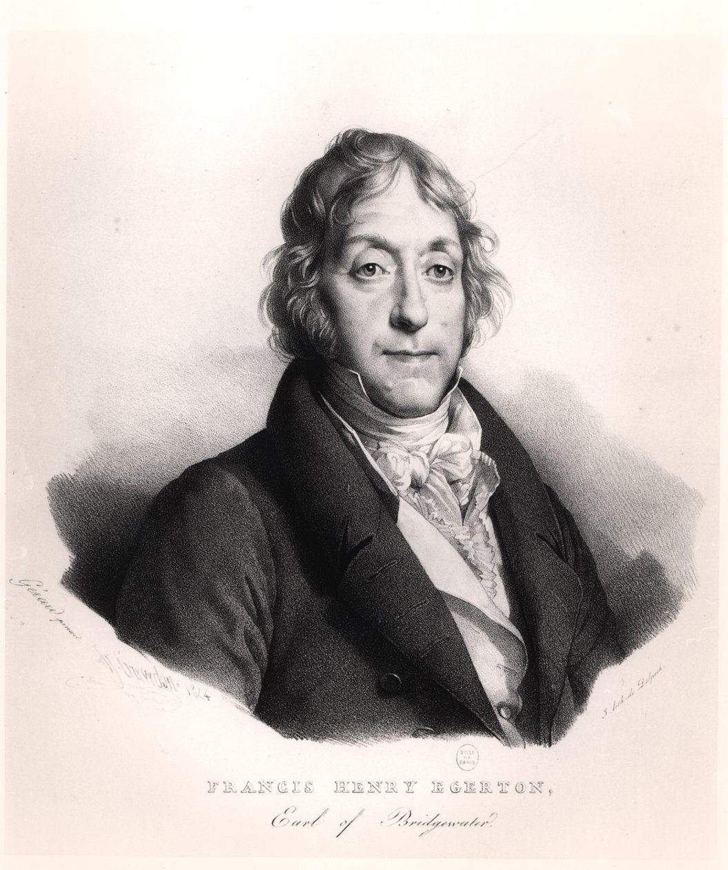 Francis Henry Egerton (1756-1829) hrabia Bridgewater, ryty przez Francois Seraphina Delpecha (1778-1825) 1824 autorstwa French School