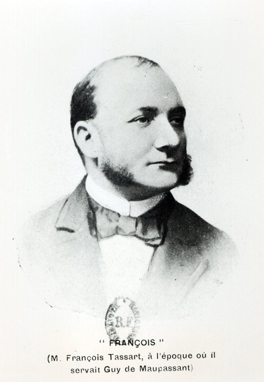 Francois Tassart, kamerdyner Guy de Maupassant (1850-93), z La Fin de Maupassant autorstwa Georgesa Normandy, opublikowane w 1927, Paryż autorstwa French School