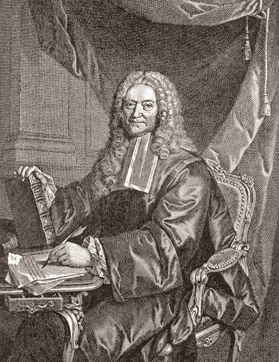 François Chicoyneau, 1672 - 1752. Francuski lekarz i główny lekarz króla Ludwika XV. Z Les Heures Libres opublikowanych w 1908 roku. autorstwa French School