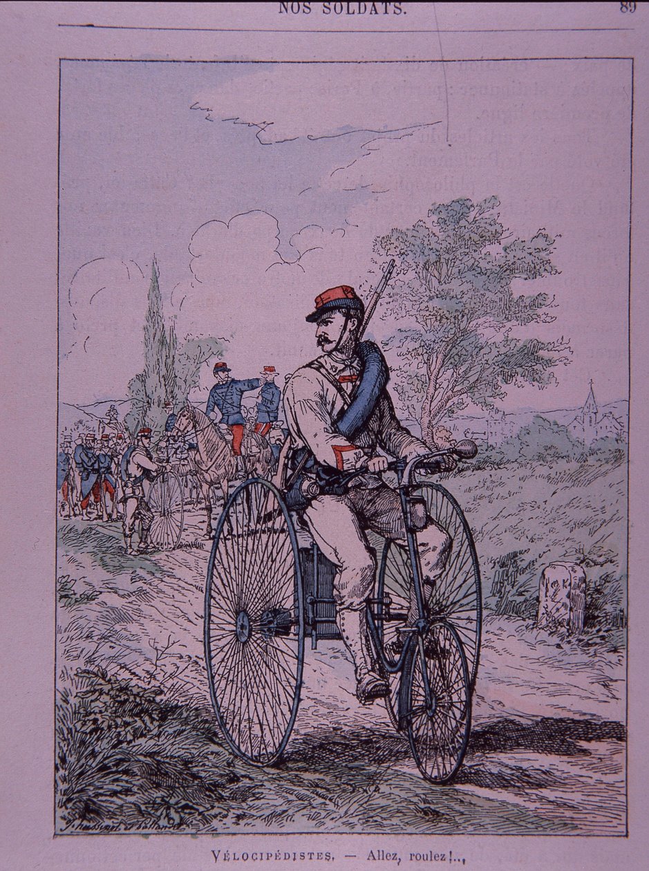 Rowerzysta trójkołowy armii francuskiej (velocipediste) autorstwa French School