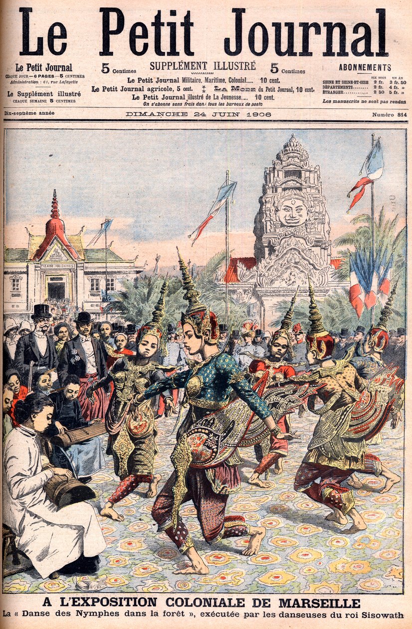 Francuska Wystawa Kolonialna w Marsylii - ilustracja do Le Petite Journal, 24 czerwca 1906 (rycina) autorstwa French School