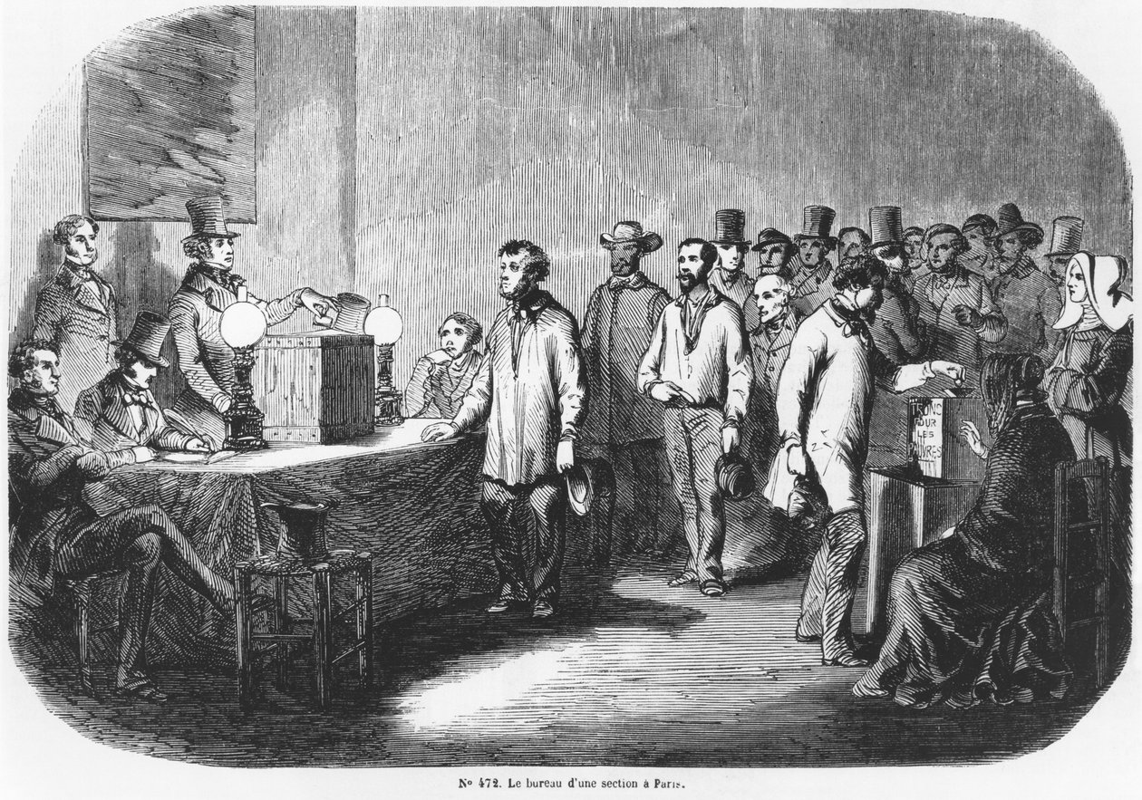 Wybory francuskie 23 kwietnia 1848 w Paryżu, 1848 autorstwa French School