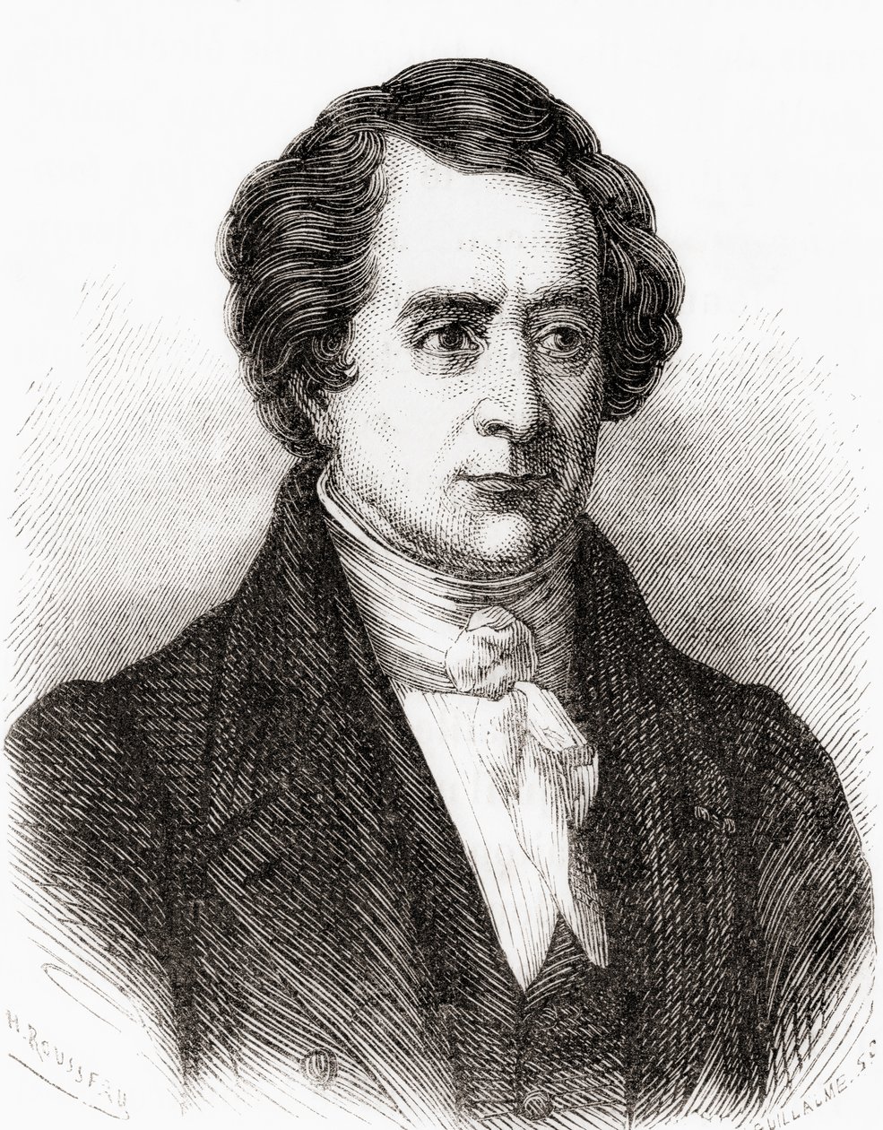 Francuski matematyk Dominique Francois Jean Arago, vel Francois Arago, z Les Merveilles de la Science, wyd. 1870 autorstwa French School