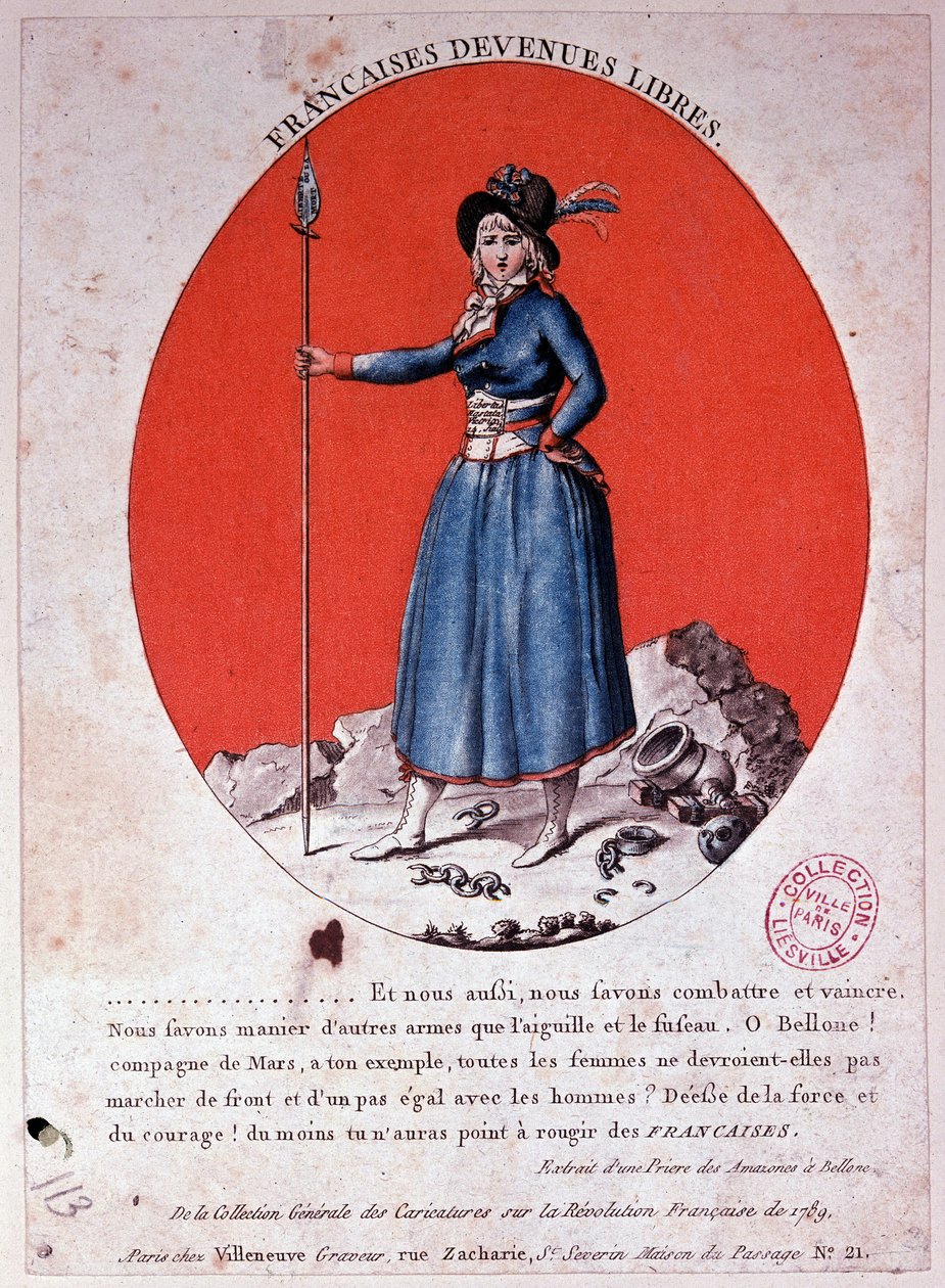Francuzi stali się wolni w 1789 roku - grawerowanie, Carnavalet. autorstwa French School