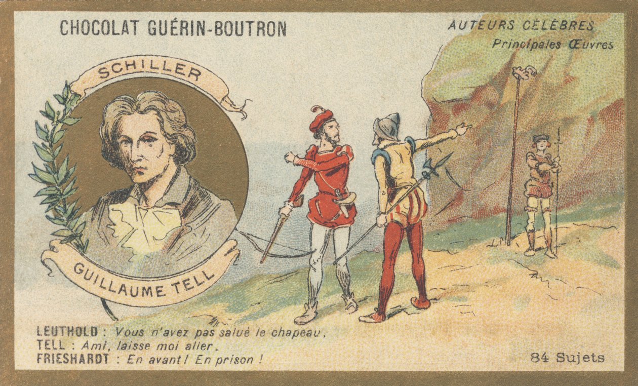 Friedrich von Schiller (1759-1805), niemiecki poeta, dramaturg i pisarz, autor dramatu „Guillaume Tell” (1804) autorstwa French School