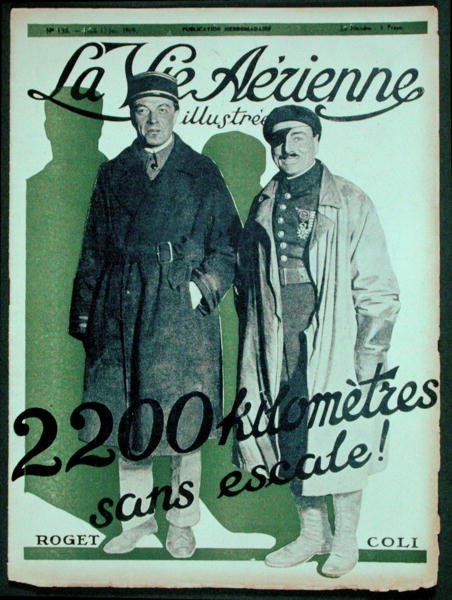 Przednia okładka „La Vie Aerienne” autorstwa French School
