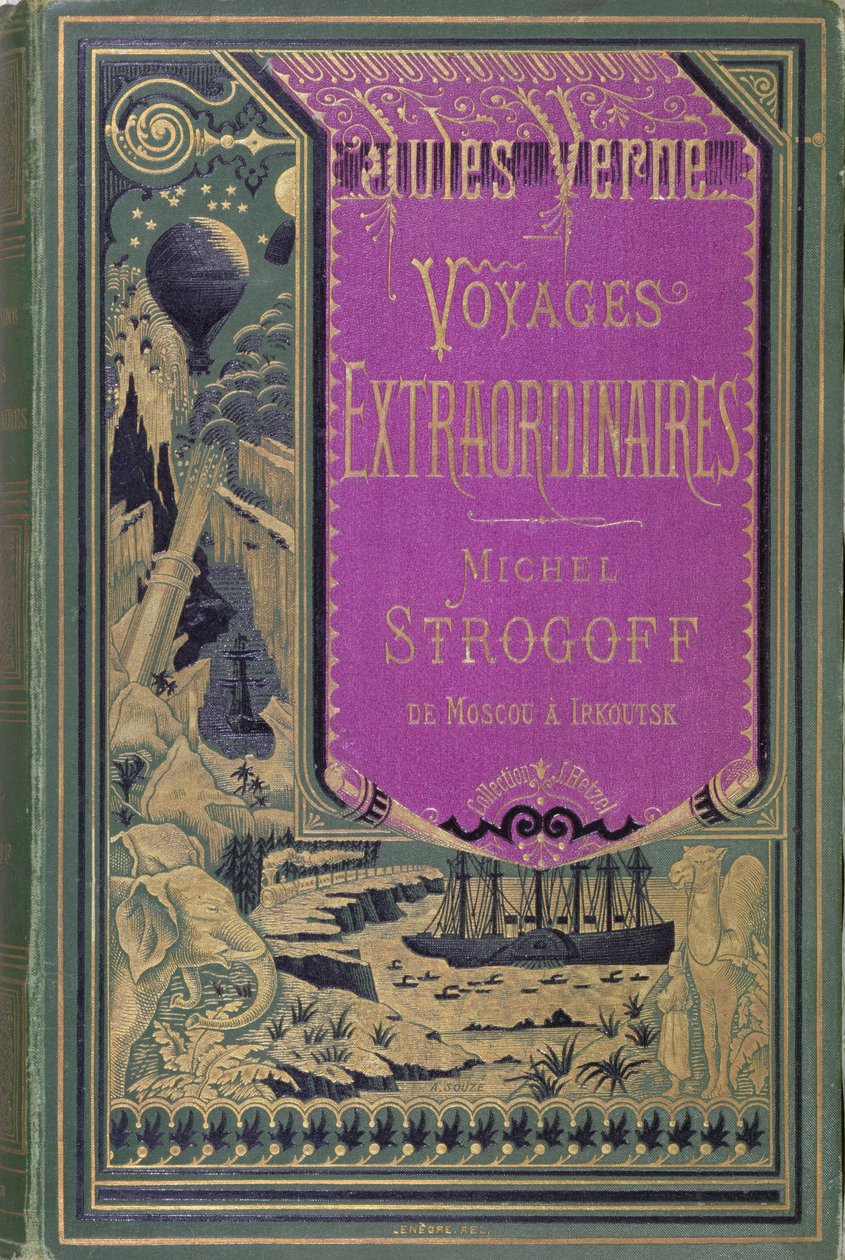 Przednia okładka Michel Strogoff autorstwa Jules Verne (1828-1905) 1876 autorstwa French School