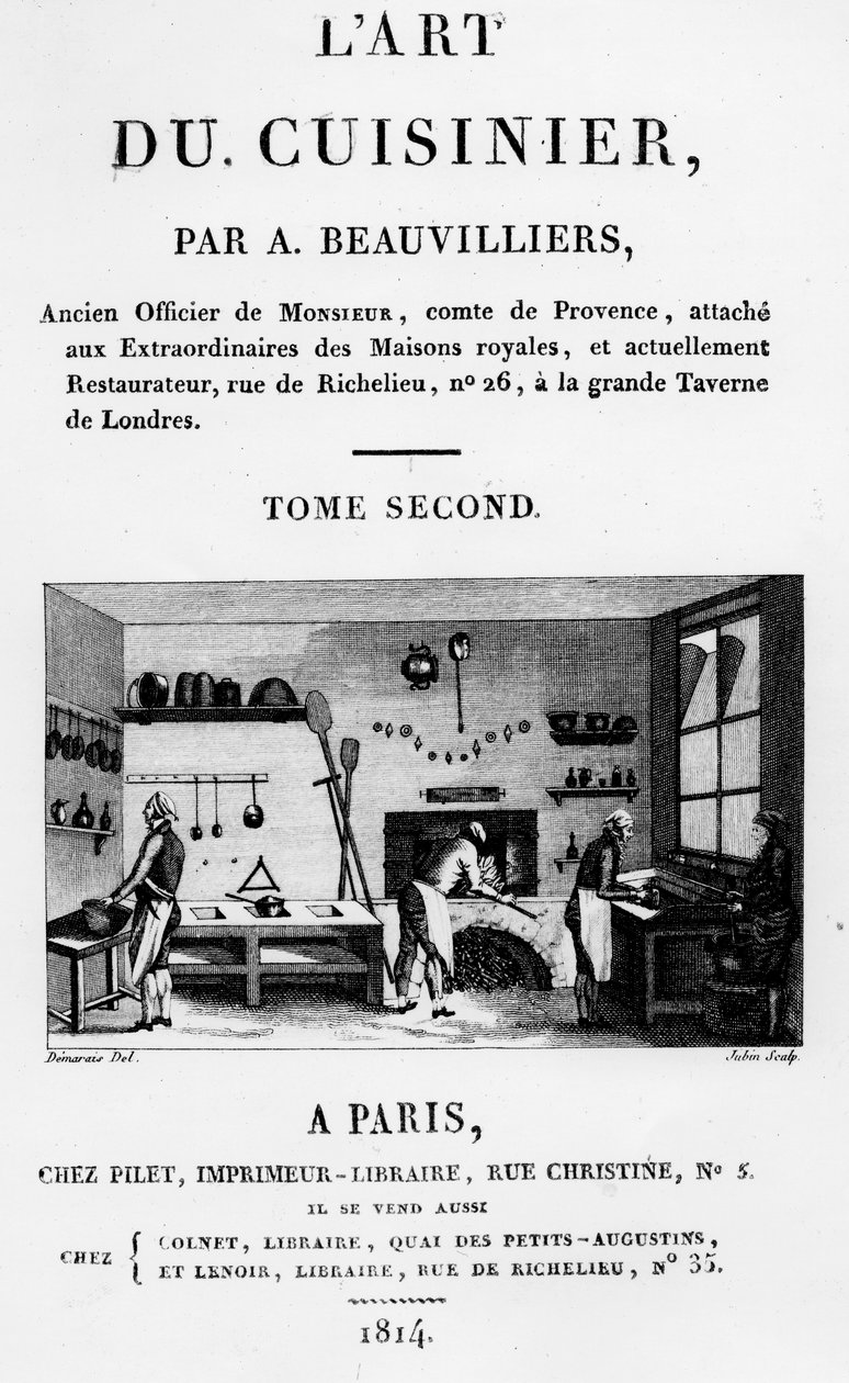 Frontyspis z LArt du Cuisinier Antoine