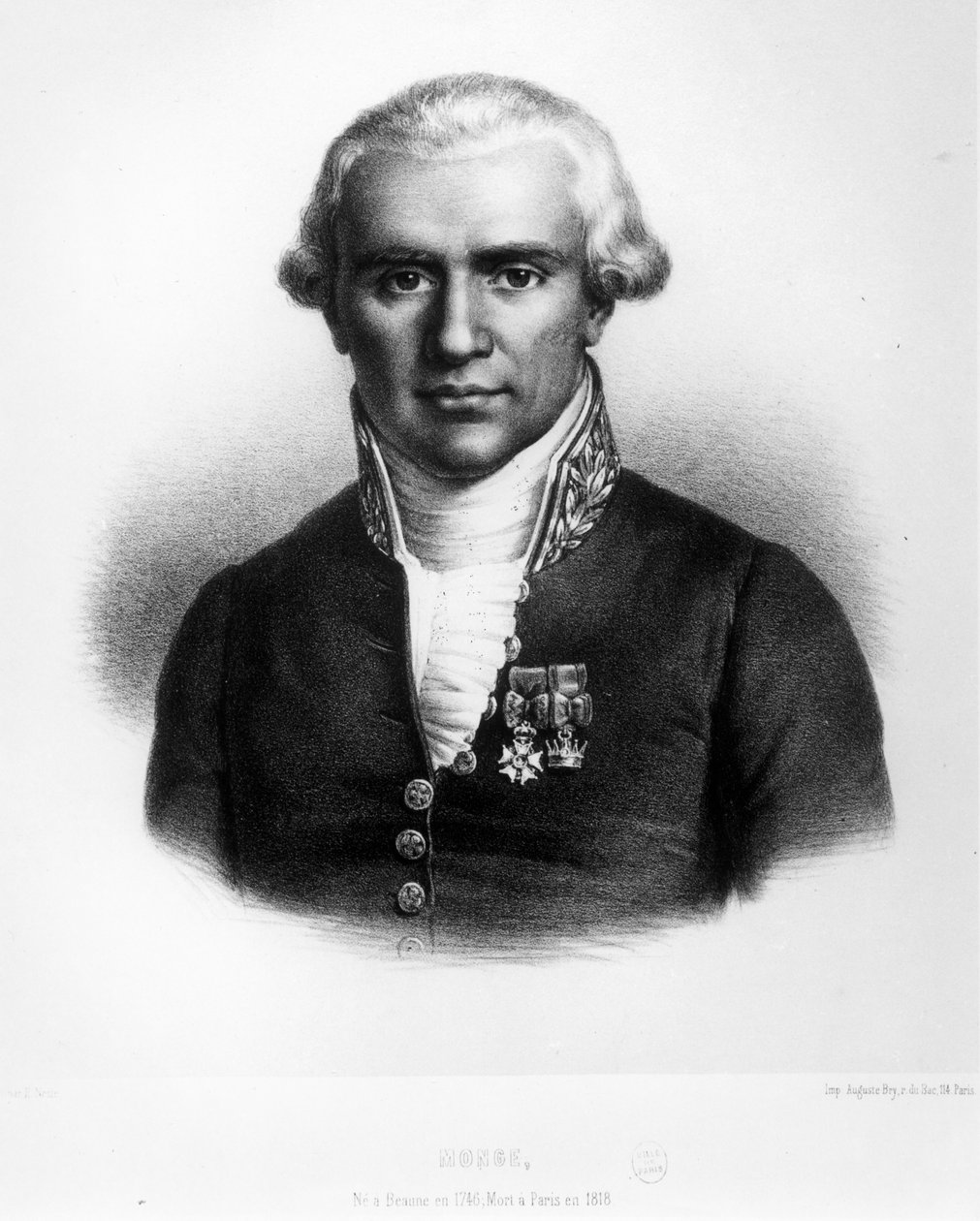 Gaspard Monge (1746-1818) hrabia Peluse autorstwa French School