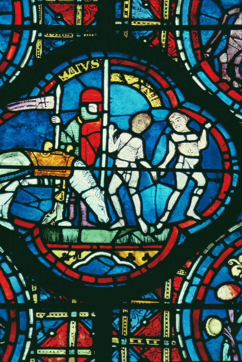 Bliźnięta i Maj, z Okna Zodiaku, XIII w. autorstwa French School