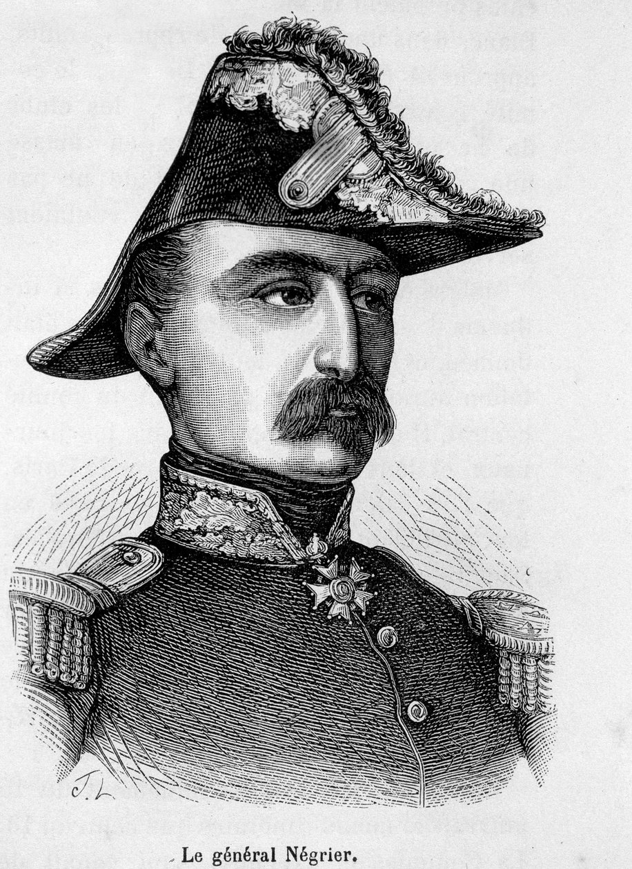 Generał François Oscar de Negrier 1839-1913 autorstwa French School