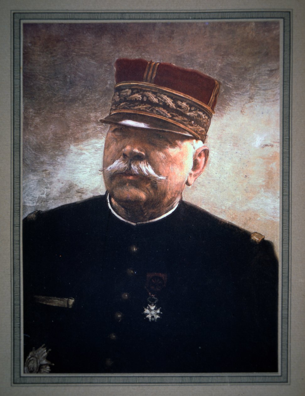 Generał Joseph Joffre (litografia kolorowa) autorstwa French School