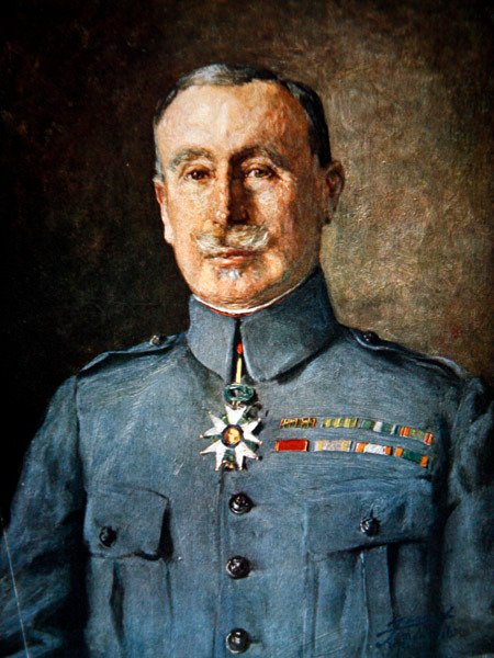 Generał Robert Nivelle (kolor lito) autorstwa French School