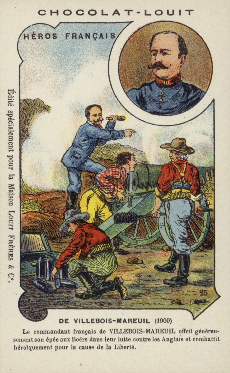 George de Villebois-Mareuil, francuski żołnierz walczący po stronie Burów podczas wojny burskiej. autorstwa French School