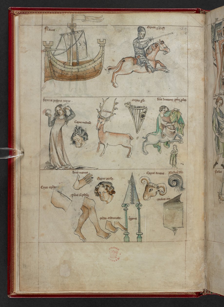 George Fendulus, Księga Astrologii, Sloane MS 3983, f.4v (welin) autorstwa French School