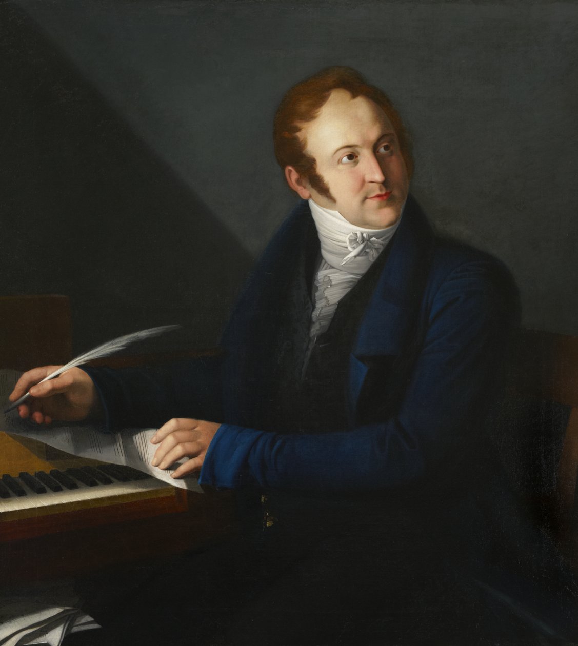 Gioacchino Antonio Rossini, ok. 1824 autorstwa French School