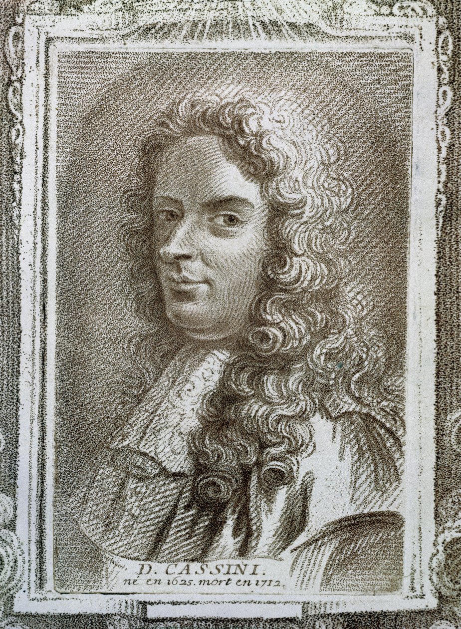Giovanni Domenico Cassini (1625-1712), ilustracja z Histoire des Mathematiciens autorstwa Alexandre