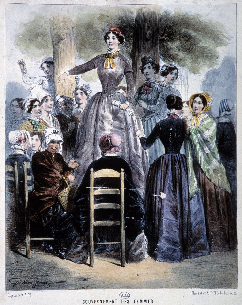 Rząd kobiet, rewolucja 1848 autorstwa French School