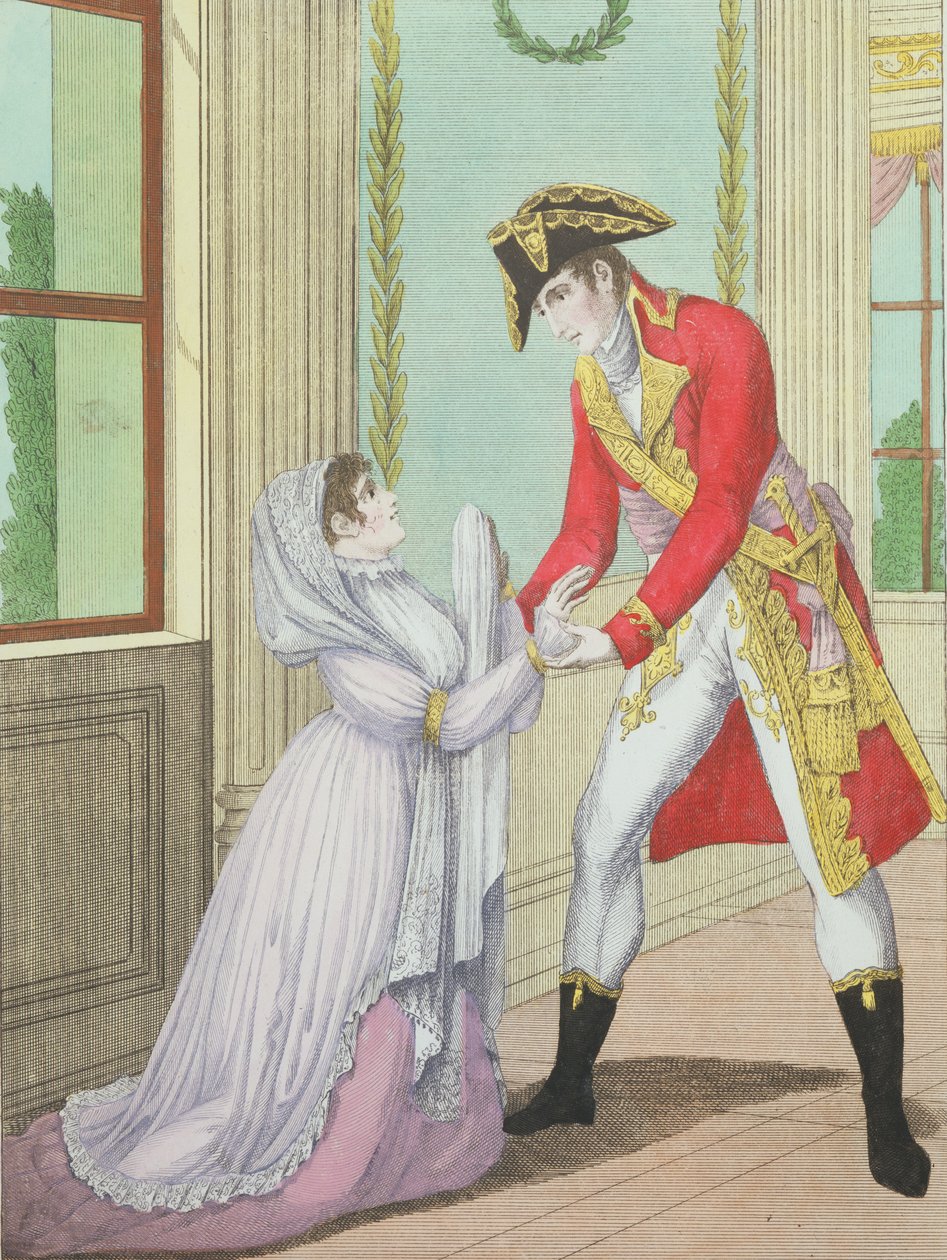 Łaska udzielona przez Napoleona Madame de Polignac dla jej męża Armanda Polignaca, 1804 autorstwa French School