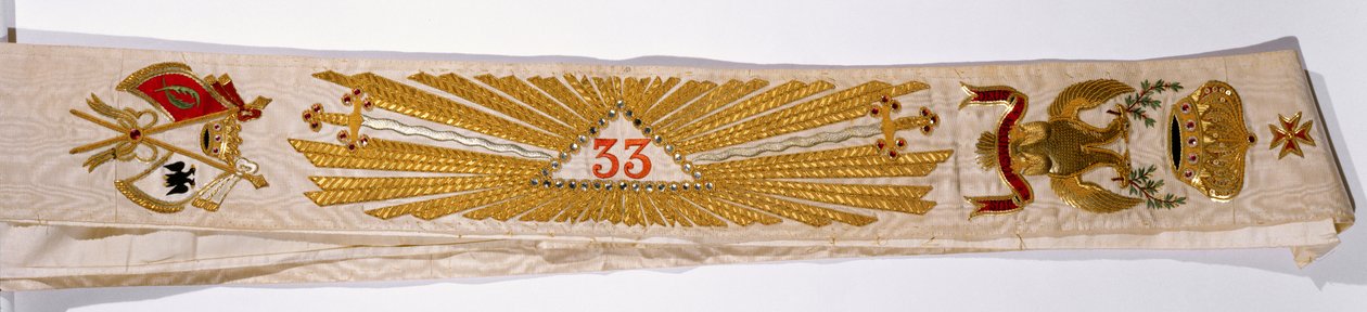 Wielki Kordon 33 stopnia masonerii księcia Luciena Murata autorstwa French School