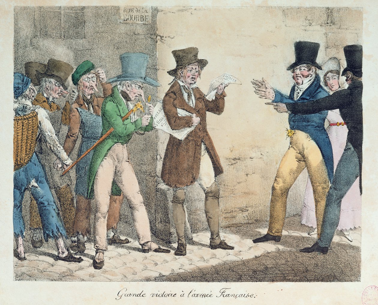 Wielkie zwycięstwo armii francuskiej, zapowiedź zwycięstwa w bitwie pod Trocadero, wrzesień 1823 autorstwa French School
