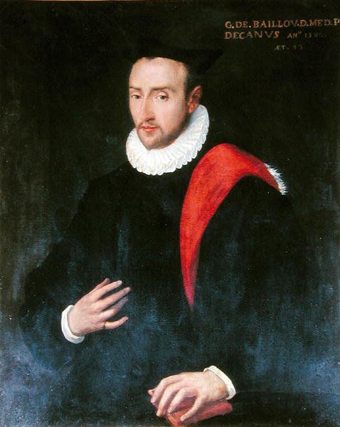 Guillaume de Baillou (1538-1616) 1580 (olej na płótnie) autorstwa French School