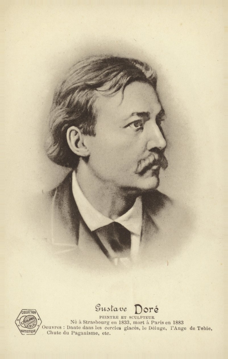 Gustave Dore, francuski artysta i ilustrator (litografia) autorstwa French School