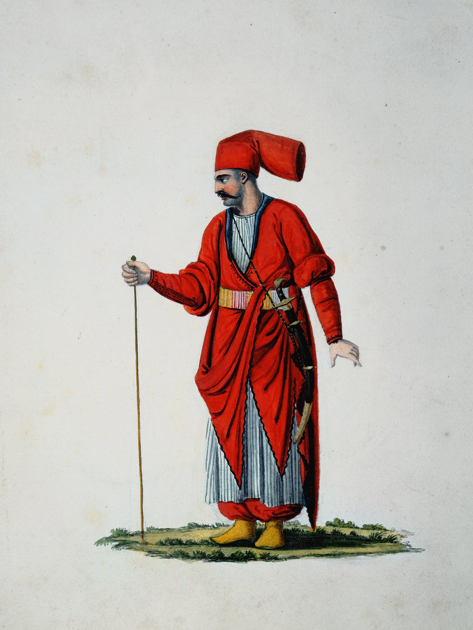 Hasseki Baltaci Valet del Sultani, prawdopodobnie Cousinery, okres osmański, 3. ćw. XVIII w. (wc na papierze) autorstwa French School