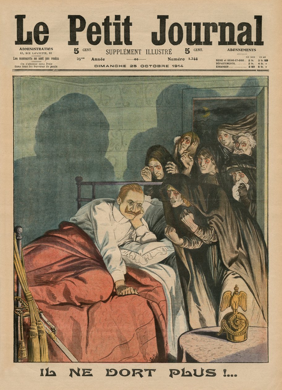Już nie śpi!, ilustracja na okładce z „Le Petit Journal”, dodatek illustre, 25.10.1914 autorstwa French School