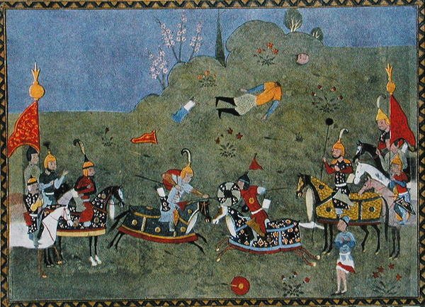 Głowy latały jak kule, ilustracja z „Arabian Nights” autorstwa French School