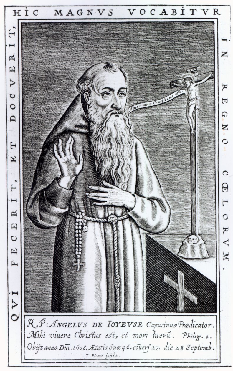 Henri, Duc de Joyeuse, znany jako Ojciec Angelus autorstwa French School