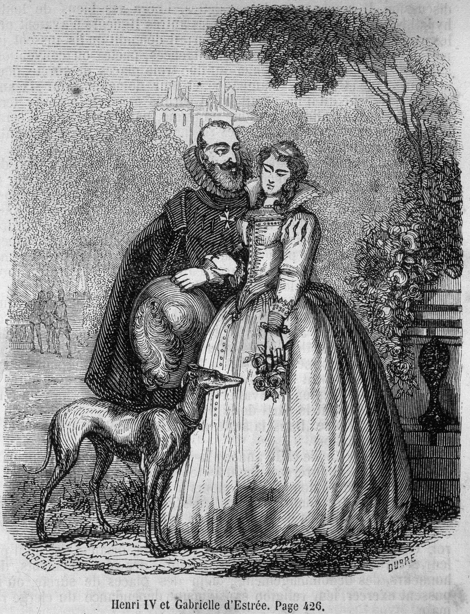 Henri IV (1553 - 1610) i Gabrielle d