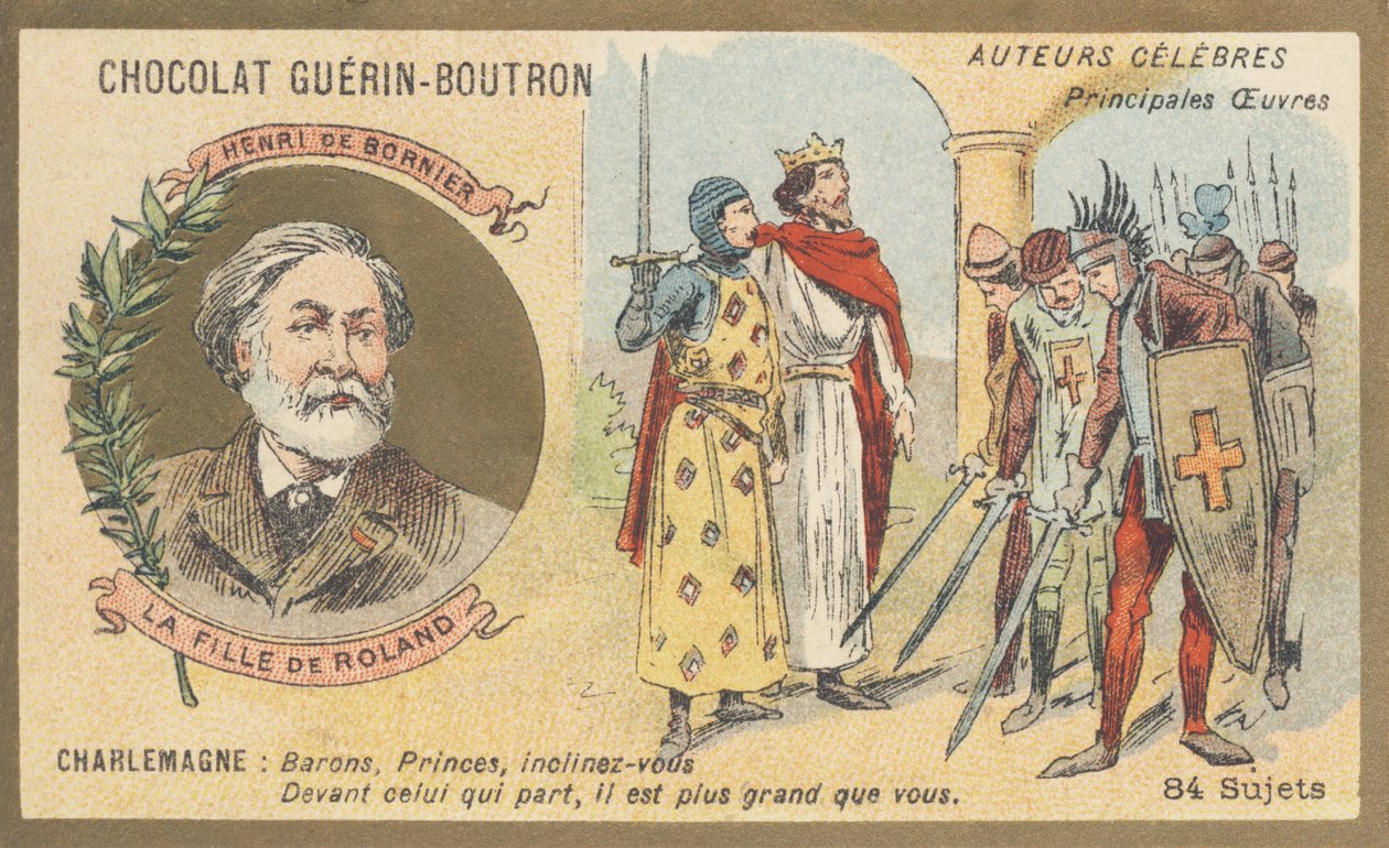 Henri de Bornier (1825-1901), dramaturg, poeta, pisarz francuski, autor „La fille de Roland”, dramat w 4 aktach autorstwa French School
