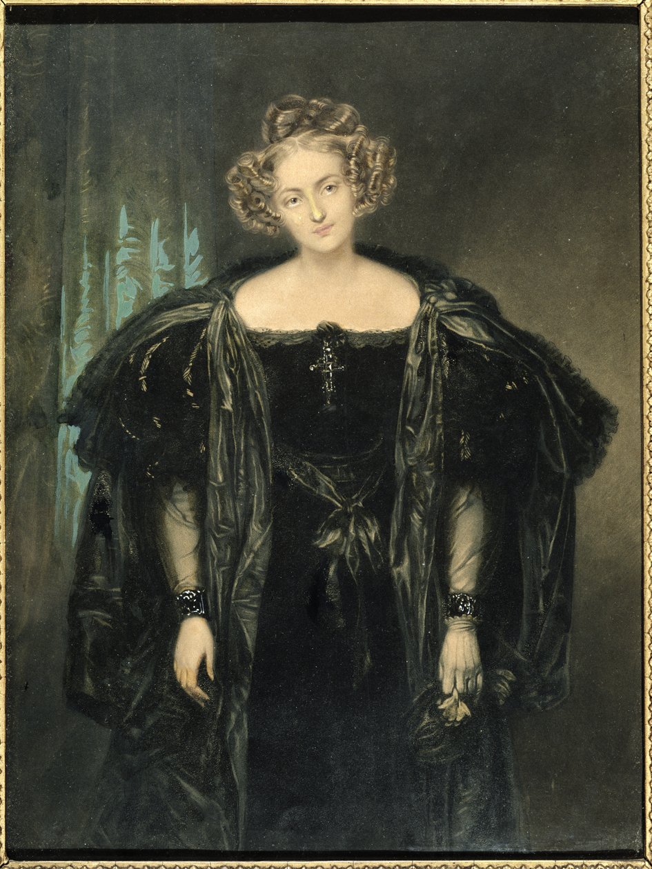 Henriette Sonntag (1803-54) w roli Donny Anny z opery Don Giovanni Mozarta autorstwa French School