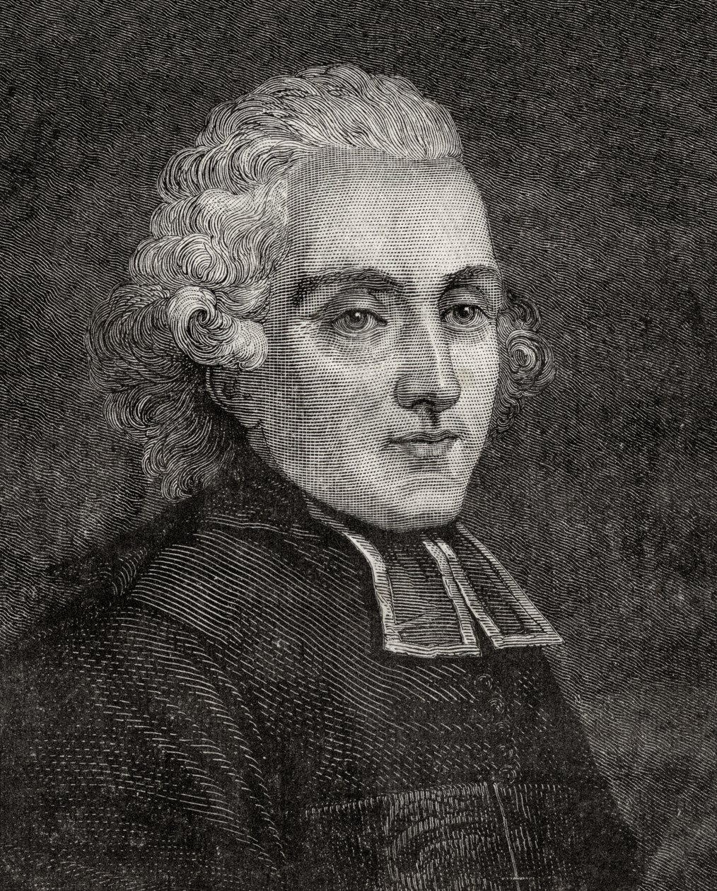 Henry Essex Edgeworth, z „Histoire de la Revolution Francaise” Louisa Blanca (1811-82) autorstwa French School