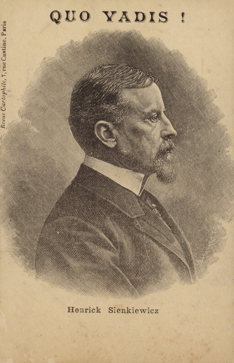 Henryk Sienkiewicz (1846-1916), polski dziennikarz i powieściopisarz (litografia) autorstwa French School