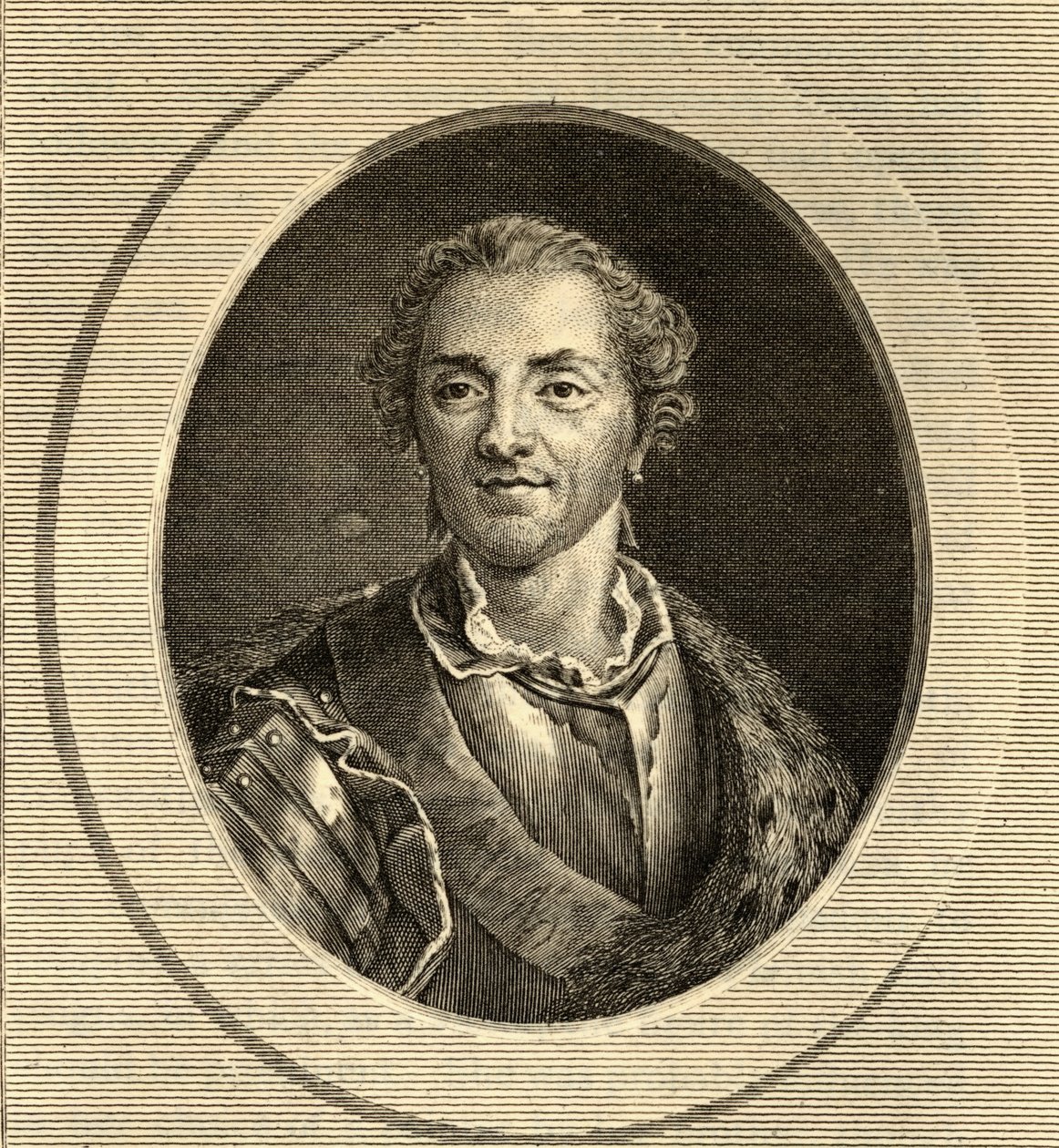 Hermann Maurice (1696-1750) hrabia Saksonii autorstwa French School