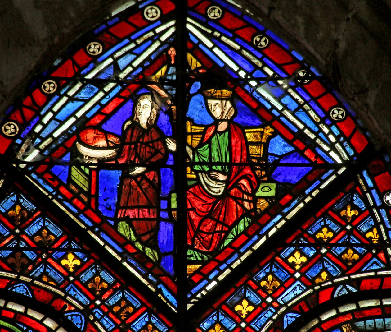 Herodiada i Salome z głową Jana Chrzciciela autorstwa French School